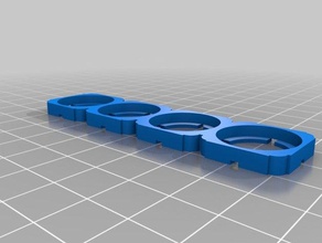 4x1 1850 battery holder electronics customized 3d print model - Mito3D
