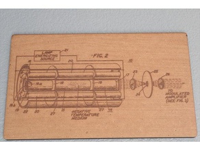 láser de patentes la placa decoración lasercut corte cortador 3d print model - Mito3D