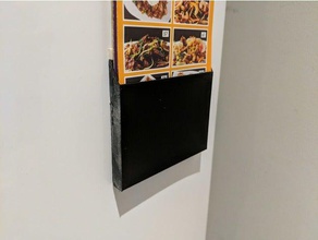fridge leaflet holder alternative magnets kitchen dining 3d print model - Mito3D