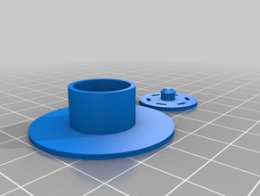 my customized parametric circular air trimmer parts 3d print model - Mito3D