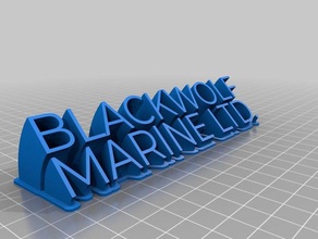 blackwolf marine ltd office personalizzato 3d print model - Mito3D