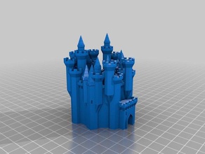 mon personnalisés grand château générateur des bâtiments structures 3d print model - Mito3D