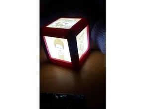 lithophane lamp hidden magnets household 3d print model - Mito3D