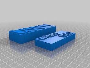 uwu trousseau de clés L'impression 3d la boîte un 3d print model - Mito3D