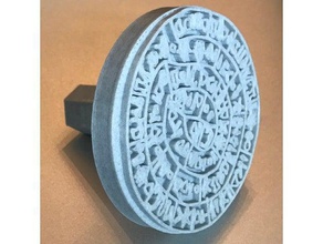 phaistos disc cookie stamp kitchen & dining ancient greece cutter 3d print model - Mito3D