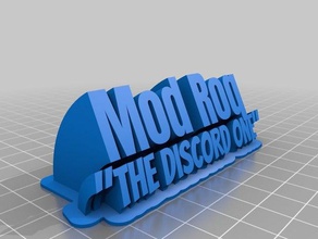 mod roq de la oficina personalizado 3d print model - Mito3D