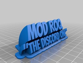 mod roq de la oficina personalizado 3d print model - Mito3D