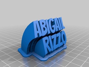 abby office personalizzato 3d print model - Mito3D