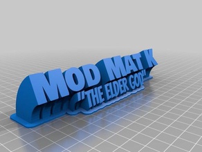mod mat office personalizado 3d print model - Mito3D