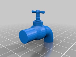 veramente bello, ma inutile l'acqua del rubinetto bagno giocattolo dell'animale domestico qualcosa something3d 3d print model - Mito3D