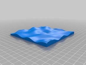 meine angepasste Wellen math Kunst 3d print model - Mito3D
