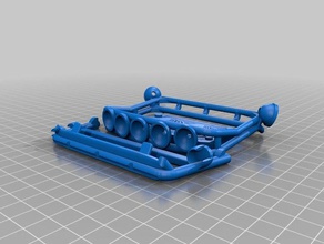 wpl c-14 koh style roll cage 3d printing