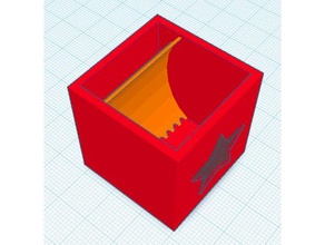 star cube fioriera arredamento auto irrigazione 3d print model - Mito3D