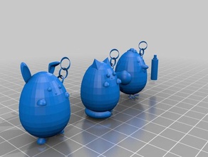edp prototipo 3d la impresión de botella llavero spray tinkercad 3d print model - Mito3D