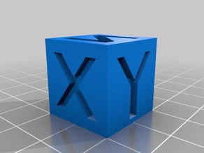 20mm xyz calibration cube 3d printing tests 2020 calibration test test print
