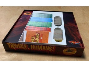tremano gli esseri umani gioco di carte organizzatore giocattolo accessori da tavolo inserti 3d print model - Mito3D