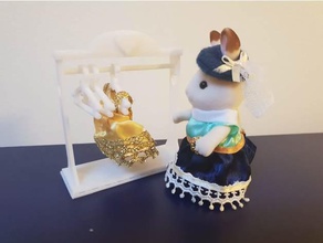 coathanger sylvanian families toys games doll 3d print model - Mito3D