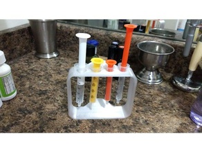baby syringe storage rack organization infant medicine 3d print model - Mito3D