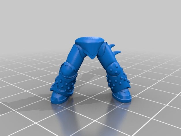 nervioso piernas modelos caos los marines espaciales del warhammer 40k 3D print model - Mito3D