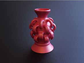 organiques iii art abstraite décor de la décoration conception orgabic forme vase webshocker 3d print model - Mito3D