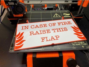 caso de incêndio sinais logotipos 3d print model - Mito3D