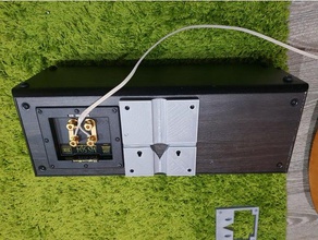 mordaunt-short ms504 centre speaker wall mount vertical horizontal electronics 3d print model - Mito3D