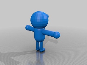humano 3d la stampa test 3d print model - Mito3D