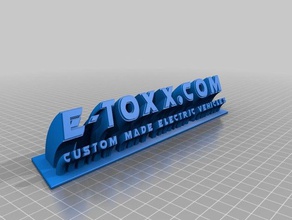 e-toxx logo sport outdoors electric skateboard esk8 mountainboard 3d print model - Mito3D