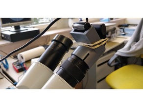 webcam microcope adapter von amscope tool Inhaber Boxen 3d print model - Mito3D