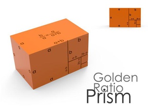 golden ratio prism math proportion mathematics rectangular 3d print model - Mito3D