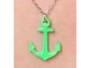 anchor key chain 3d printing earring necklace 3d print model - Mito3D