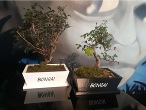 bonsaipot al aire libre jardín maceta de bonsai flores 3d print model - Mito3D