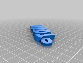 il mio personalizzato iamburnys v2text nome keyfob portachiavi 3d print model - Mito3D