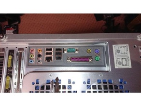 io shield asus m2n-e sli motherboard computer backplane pannel mainboard 3d print model - Mito3D