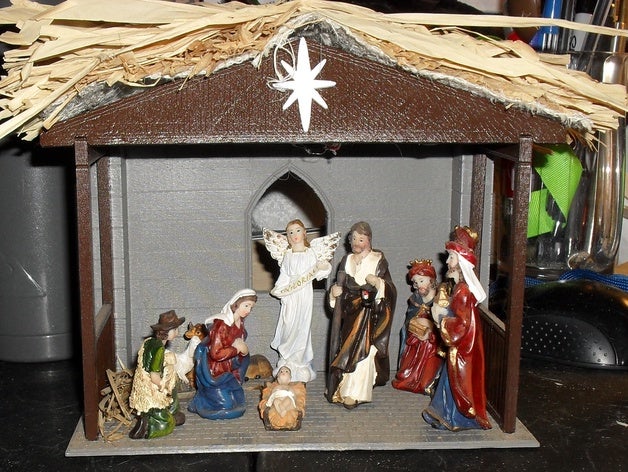 nativity scene 3D print model - Mito3D