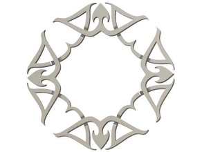 seleccione coroa de flores sinais logotipos o celtic celta knotwork 3d print model - Mito3D