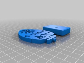 guam decalcomania 3d la stampa logo 3d print model - Mito3D