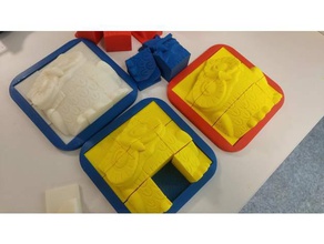 lächelnde Eule puzzle Rätsel Vogel Kinder Niedlich Kind schieben 3d print model - Mito3D