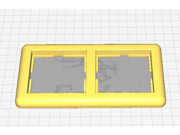 abdeck rahmen duo berker de reemplazo partes abdeckung doppelsteckdose marco lichtschalter schalterabdeckung 3D print model - Mito3D