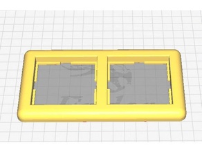 abdeck rahmen duo berker de reemplazo partes abdeckung doppelsteckdose marco lichtschalter schalterabdeckung 3d print model - Mito3D