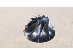 çark yarı-aksiyal pervaneli fanlar çapı 115mm mühendislik banyo egzoz pervane 3d print model - Mito3D
