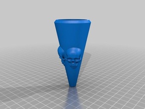 added skulls jgplanes tea light torch decor 3d print model - Mito3D