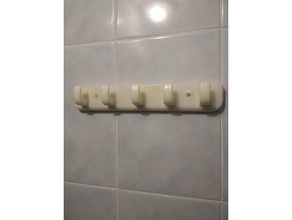 bathroom hanger removable hooks 3d print model - Mito3D