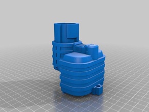 nerf rapidstrike bateria bandeja do expansor de barril anexar brinquedo jogo os acessórios blaster mod 3d print model - Mito3D