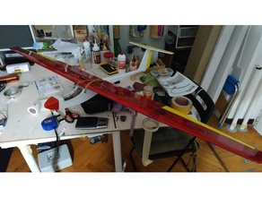 griffin rc glider nose dw hobby vehicles airplane plane sailplane 3d print model - Mito3D