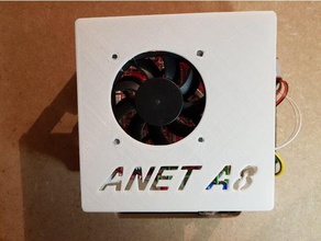 anet a8 motherboard fan cooling 3d printer parts upgrade 3d print model - Mito3D