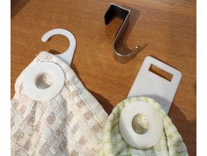 toalha de cozinha gancho -material rígido jantar 3d print model - Mito3D