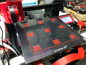 letto livellamento di calibrazione ender 3 d la stampa i test bltouch bl touch creality 3d print model - Mito3D