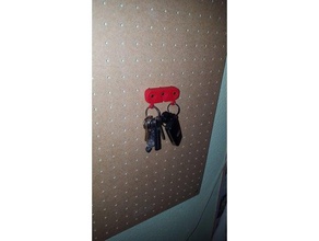 magnetic key holder pegboard household 3d print model - Mito3D