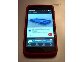 motorola e4 modelo de caso móveis telefone flexível filamentos flexíveis 3d print model - Mito3D